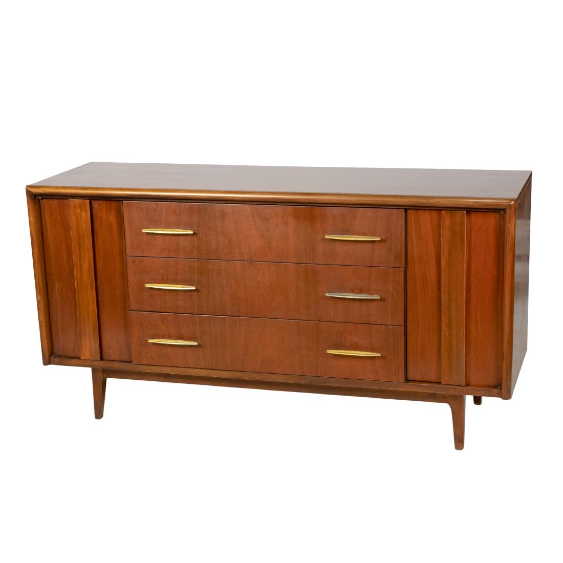 Mid Century Walnut - Credenza: Description - Mid century walnut credenza. Dimensions - 31" x 60" x 19"