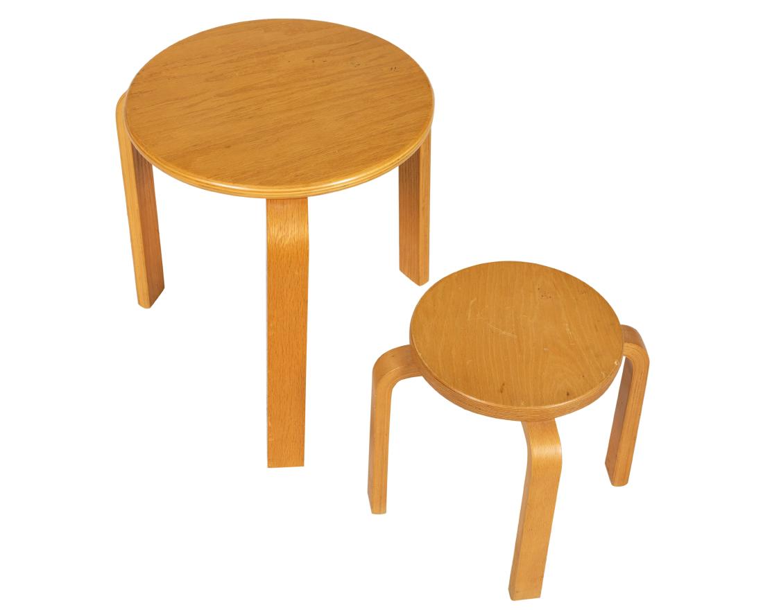Alvar Aalto Style - Tables: Description - Alvar Aalto style tables Dimensions - Largest: 18" x 20"