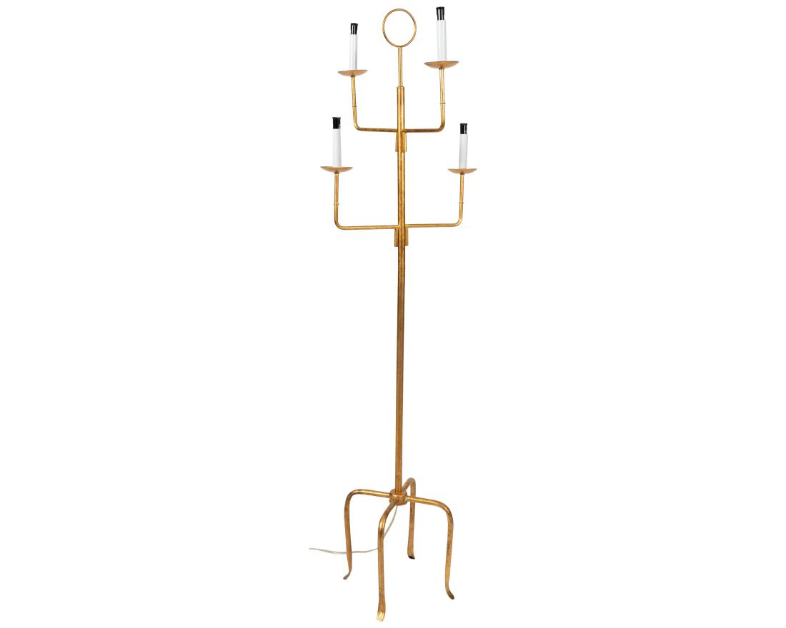 Tommi Parzinger Style - Floor Lamp: Description - Tommi Parzinger floor lamp Dimensions - 61.5" x 17.5" x 17.5"
