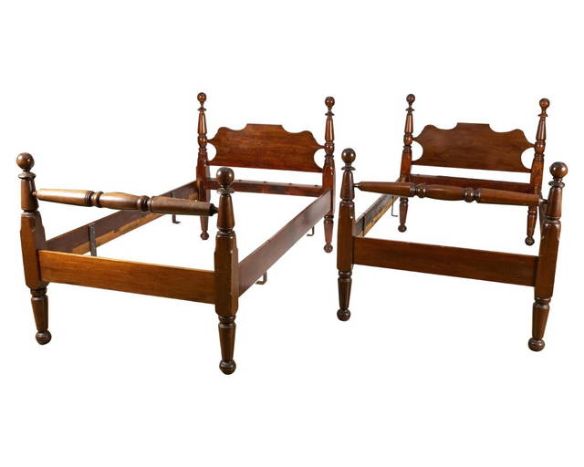 Cannonball Rope Beds Pair May 31, 2019 Regency Auction House in NJ