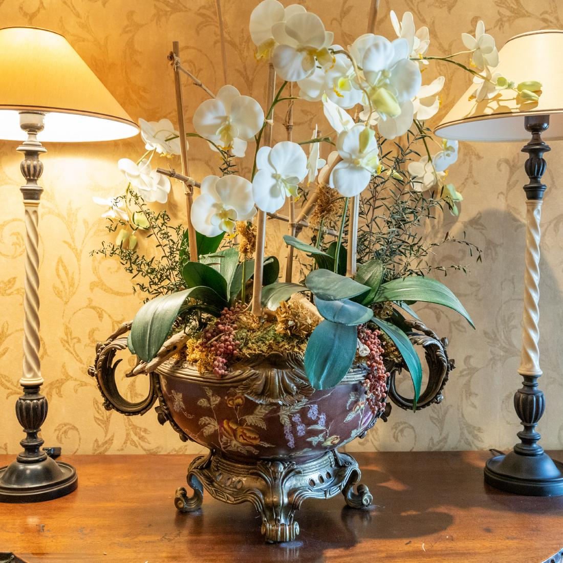 Bronze & Porcelain Decorative Urn (1 of 6)