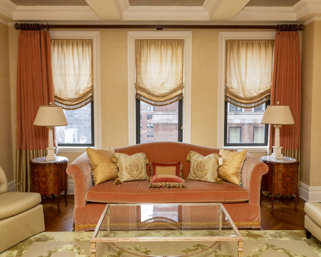 Custom Made Drape Panels & Silk Beaded Blinds (1 of 8)