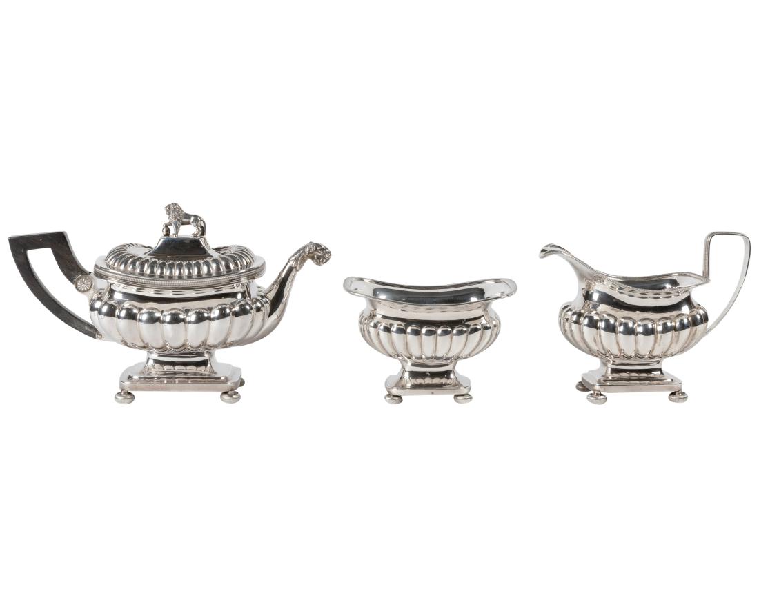 B & Z - English Silver Tea Set (1 of 4)