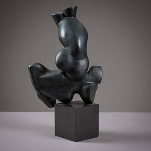 Elbert Weinberg - Abstract Bronze - Signed: Description - Abstract figural bronze by Elbert Weinberg. Signed. Dimensions - 17" x 9" x 6"