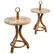 Rattan, Stone & Brass - Side Tables