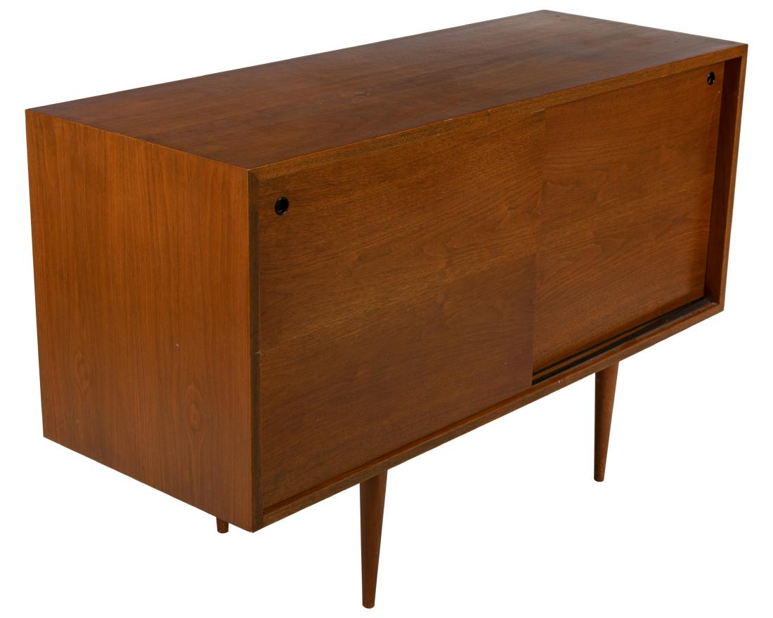 Walnut Compact Credenza Sliding doors (1 of 4)