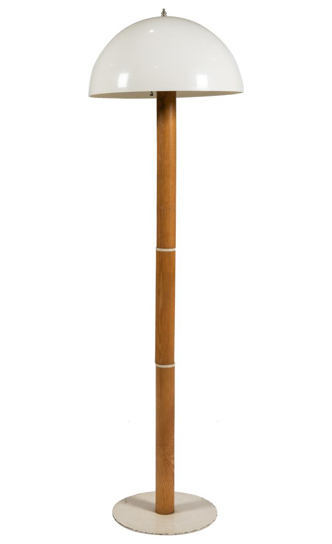 Karl Springer Style - Oak and Lucite - Floor Lamp (1 of 4)