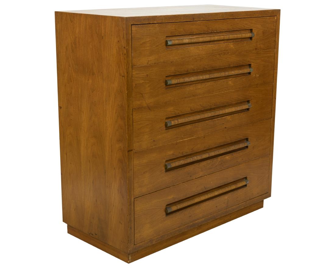 Robsjohn Gibbings Style - Walnut High Chest (1 of 6)