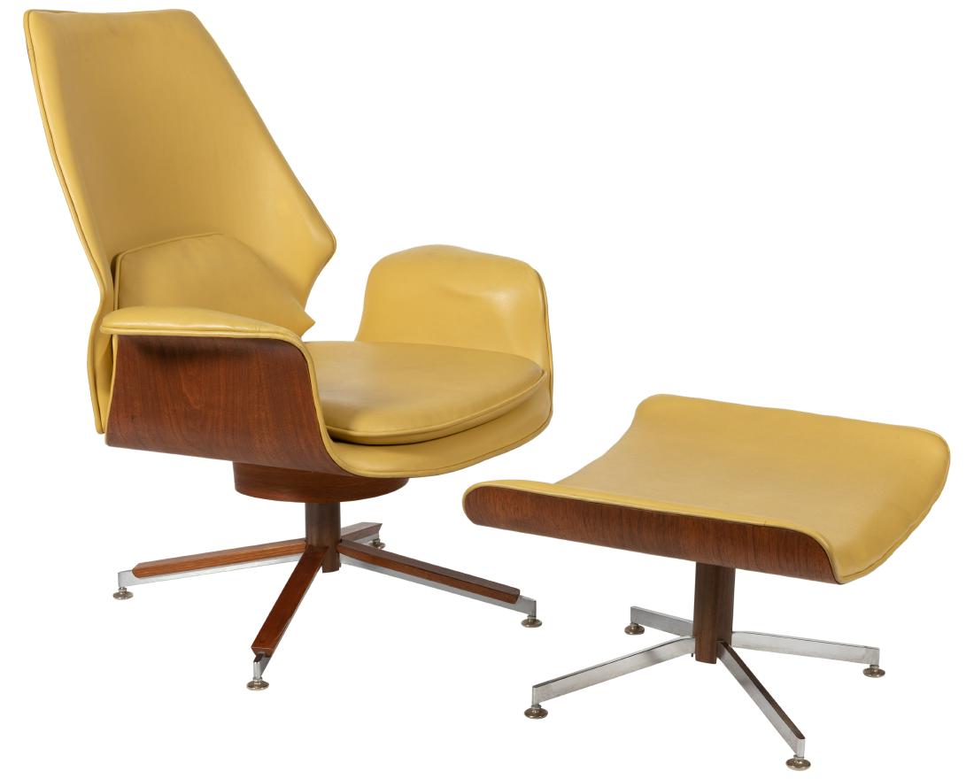 George Mulhauser - Bentwood Chair and Ottoman (1 of 3)