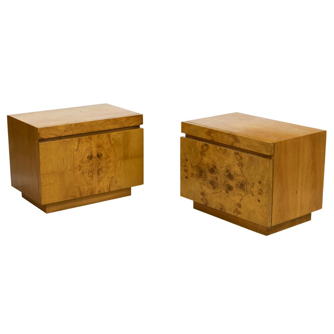 Milo Baughman - Lane - Burl Night Stands (1 of 5)