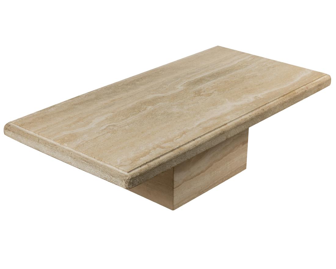 Travertine Marble Coffee Table (1 of 3)