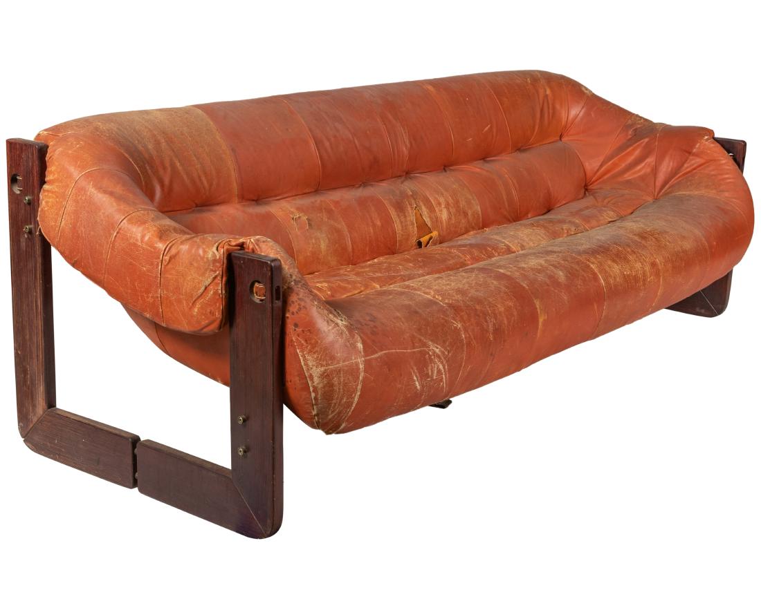 Percival Lafer - Rosewood Sofa: Description - Percival Lafer rosewood sofa Dimensions - 27" x 80" x 34"