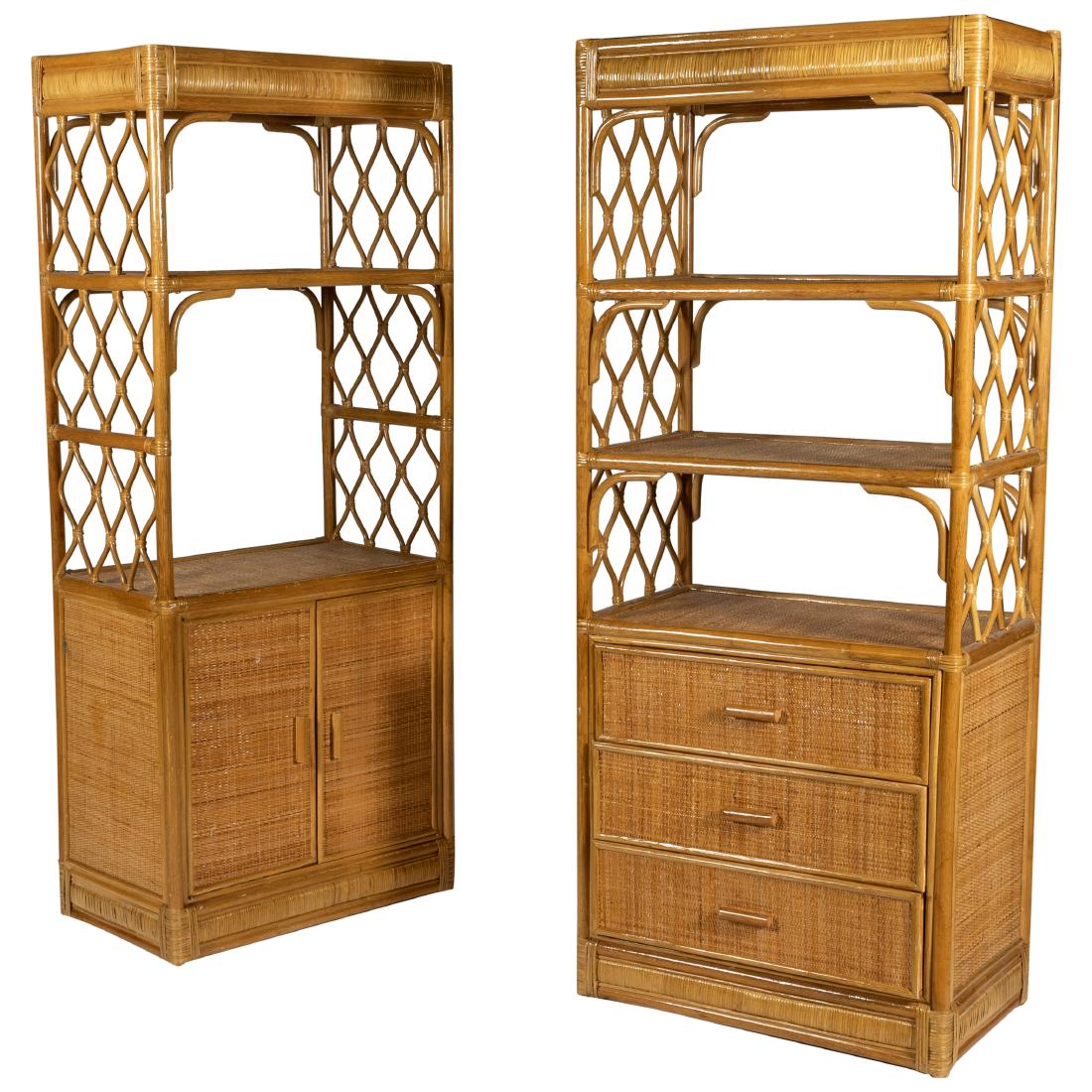 Rattan & Wicker Etageres - Two (1 of 3)