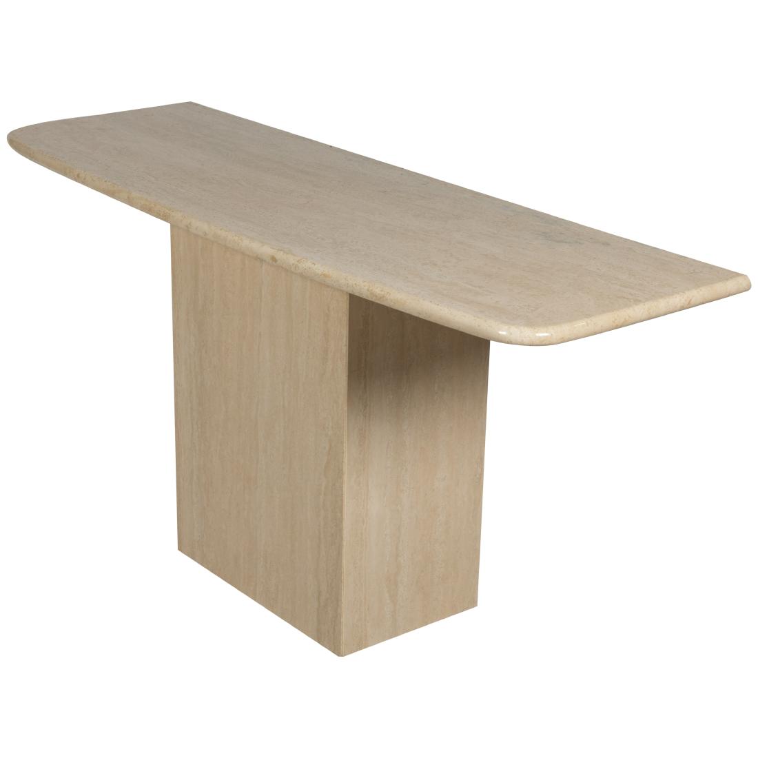 Italian Travertine Console Table (1 of 2)