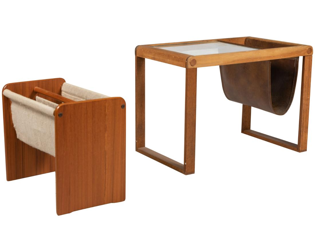 Teak Magazine Racks - Two (1 of 1)
