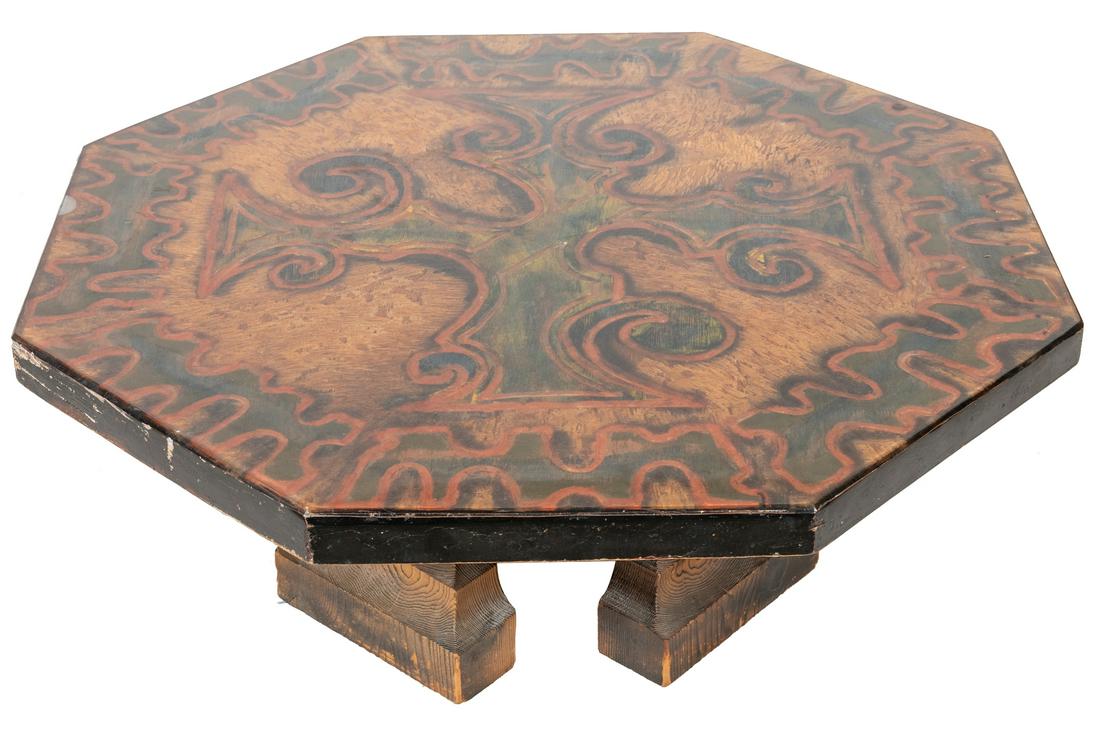 Witco Style Carved Wood Coffee Table (1 of 4)