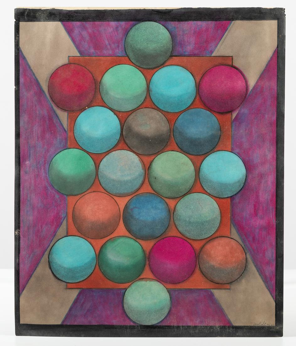 Norman Holden - Geometric Mixed Media - Signed (1 of 5)