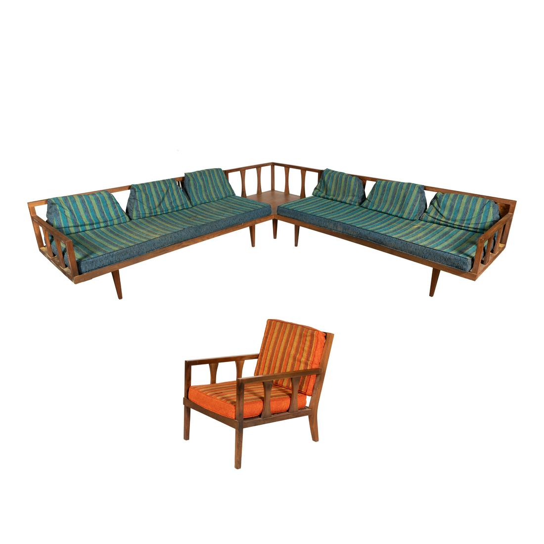 Three Piece Sectional and Chair (1 of 5)