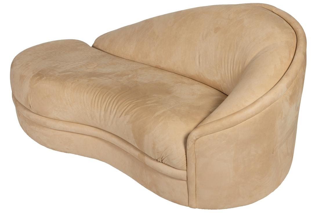 Maurice Villency - Suede Cloud Loveseat (1 of 3)