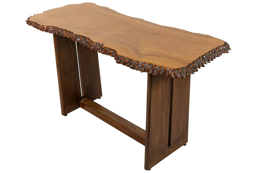 Nakashima Style Live Edge Console Table (1 of 6)