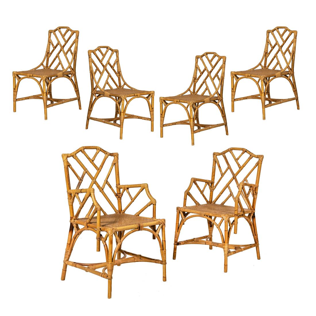 Dal Vera - Italian Rattan and Cane Dining Chairs (1 of 6)