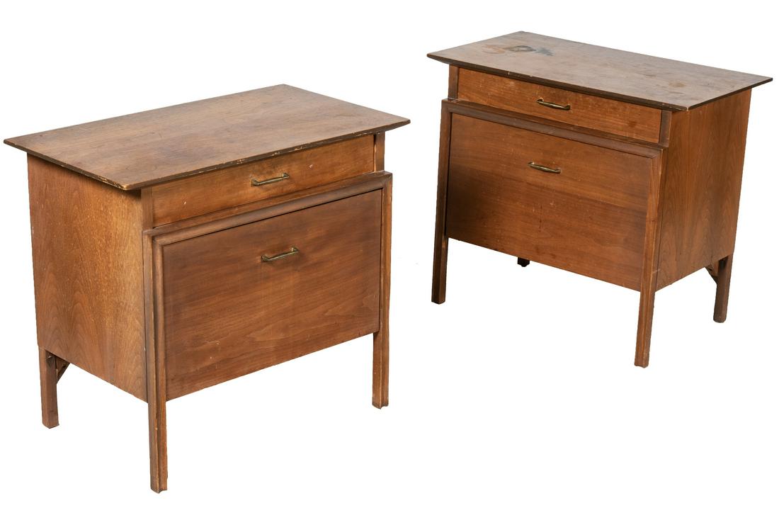 Mid Century Walnut Nightstands (1 of 3)