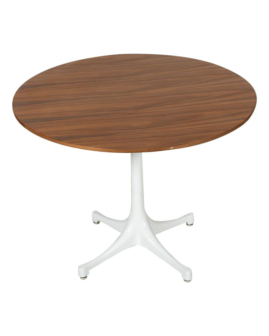 Saarinen Style Walnut Top Table (1 of 4)