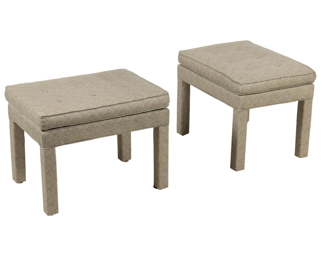 Upholstered Ottomans - Pair (1 of 1)