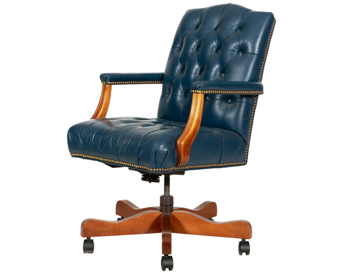 Ethan Allen Leather Office Chair