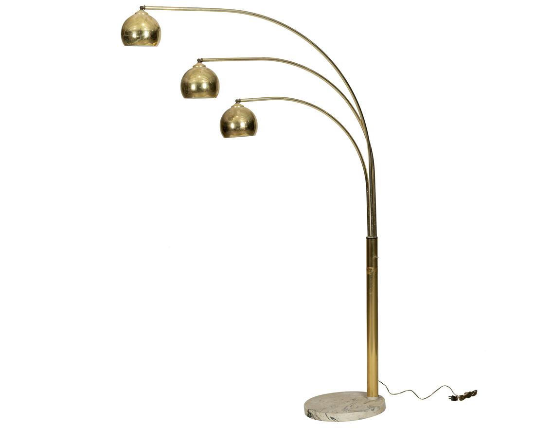 Brass and Marble Arc Lamp (1 of 3)
