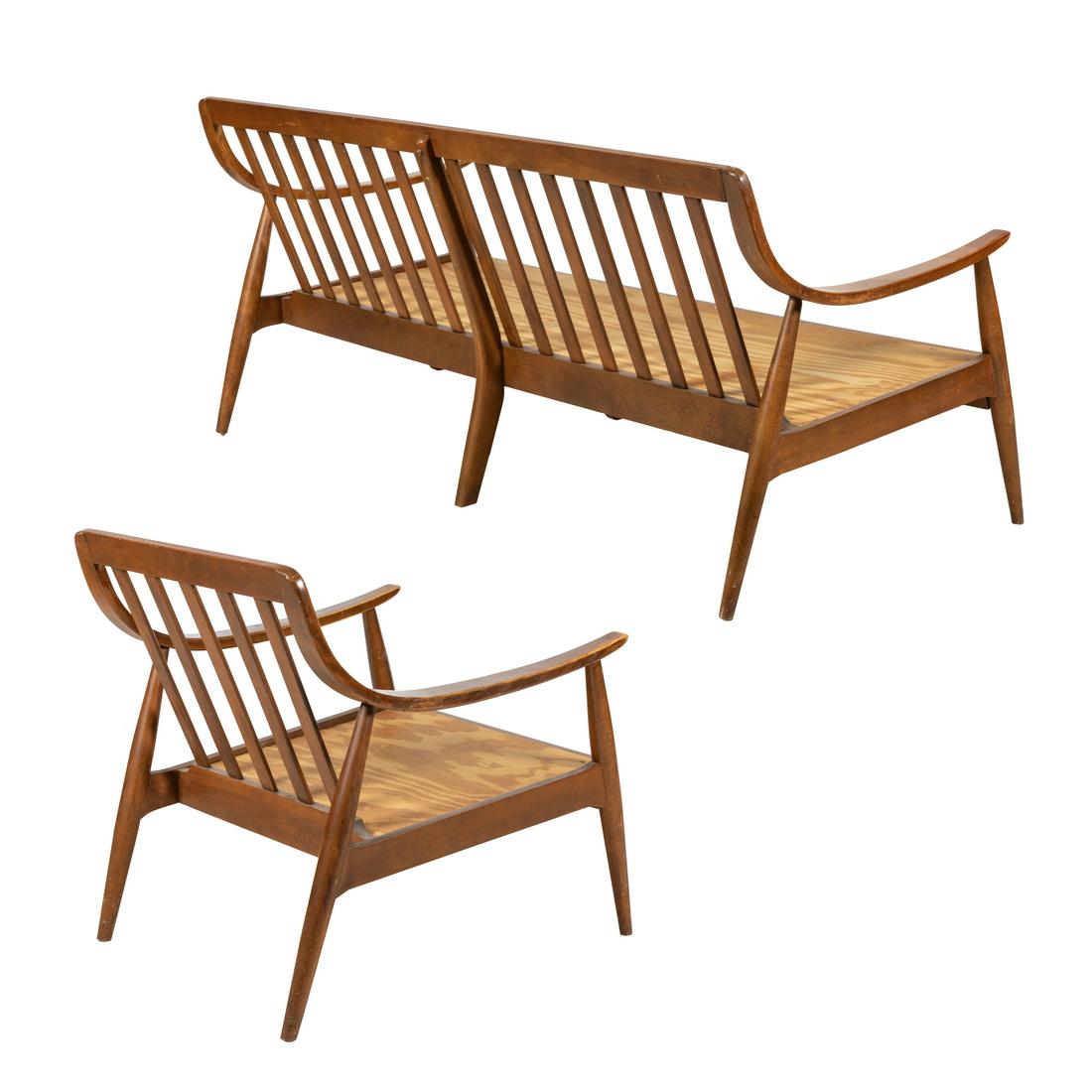 Danish Style Sofa and Chair (1 of 5)