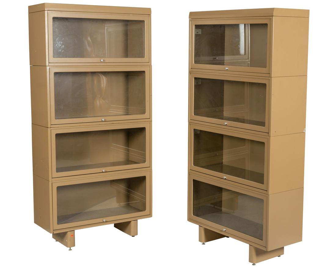 Globe Wernicke - Metal Stacked Bookcases - Pair (1 of 2)