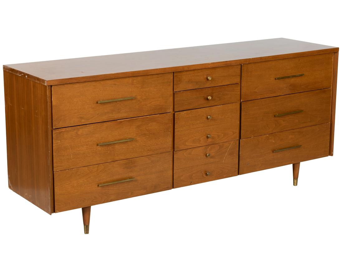 John Stuart - Walnut Triple Dresser (1 of 4)