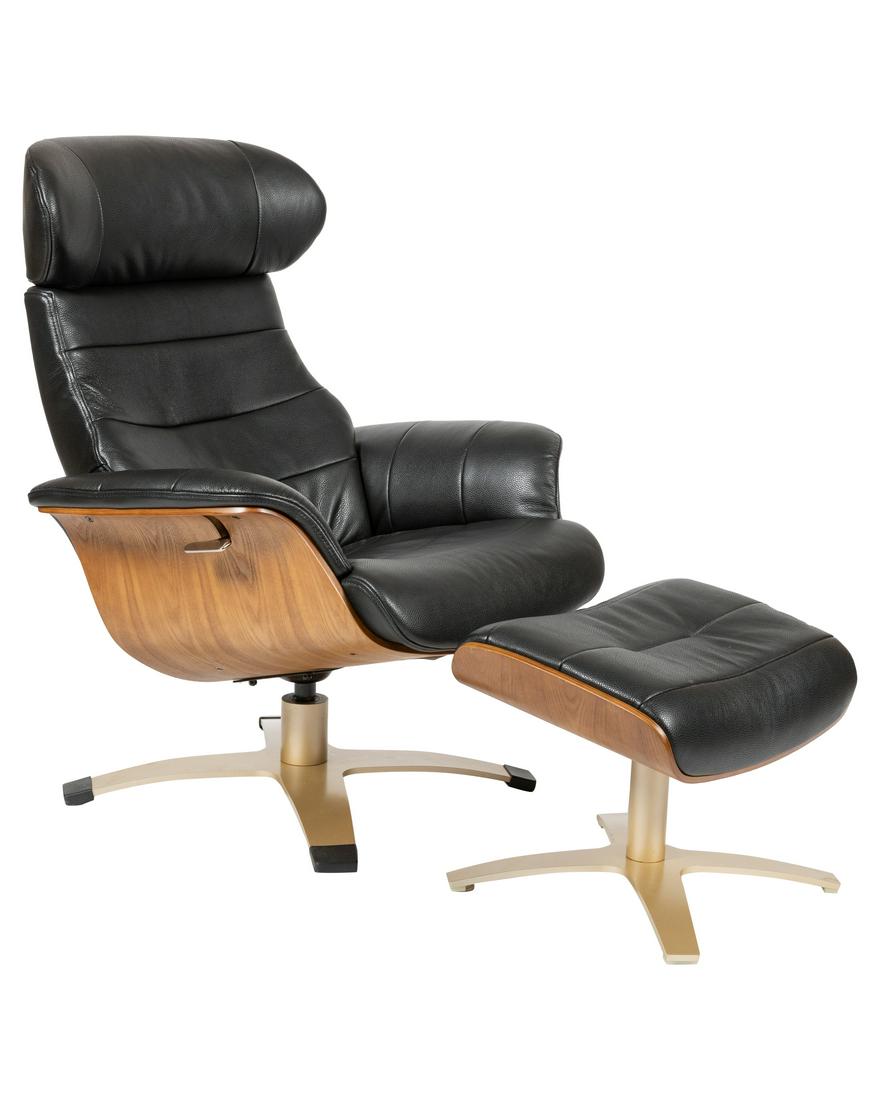 Mid Century Style Chair and Ottoman (1 of 2)