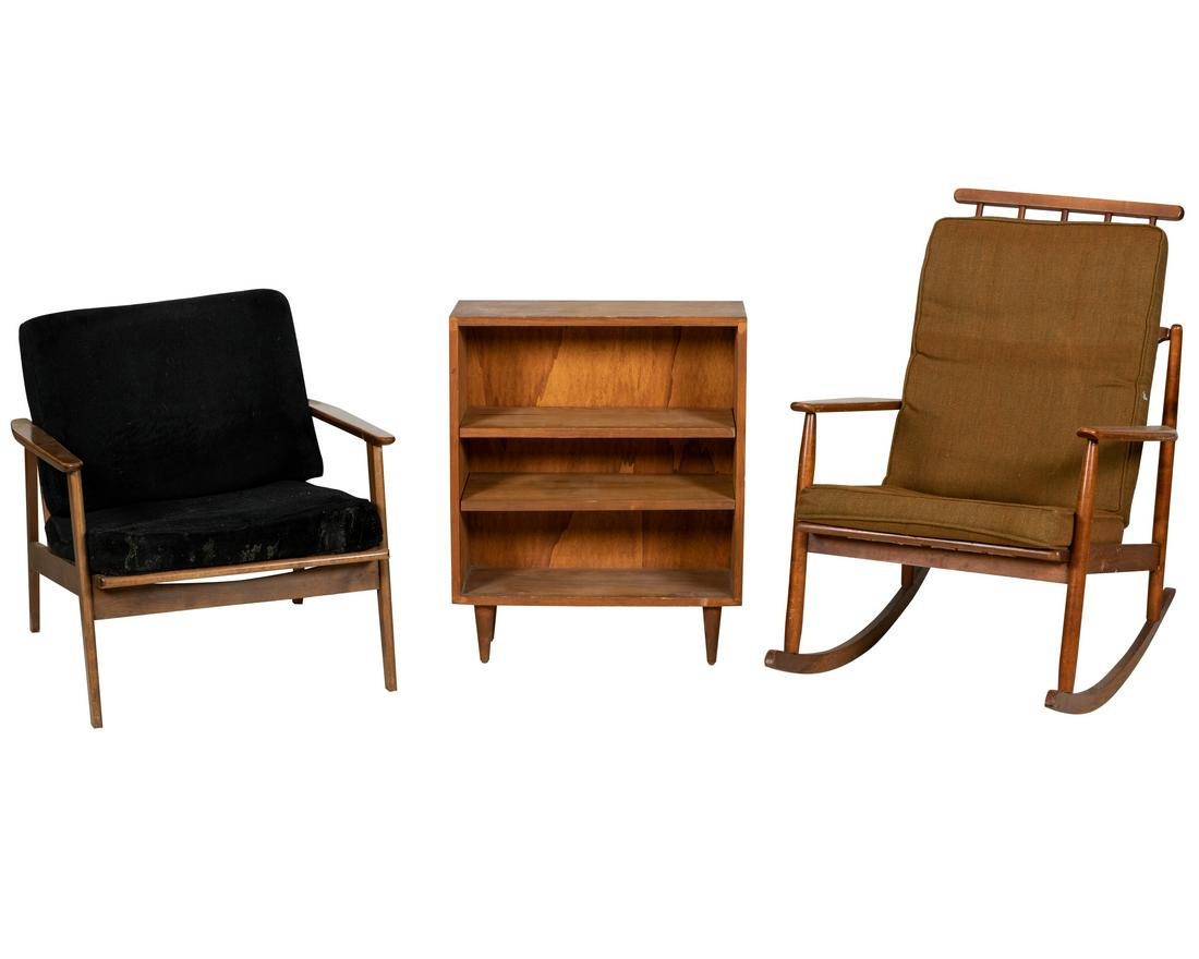 Mid Century Chair, Rocker and Stand (1 of 4)