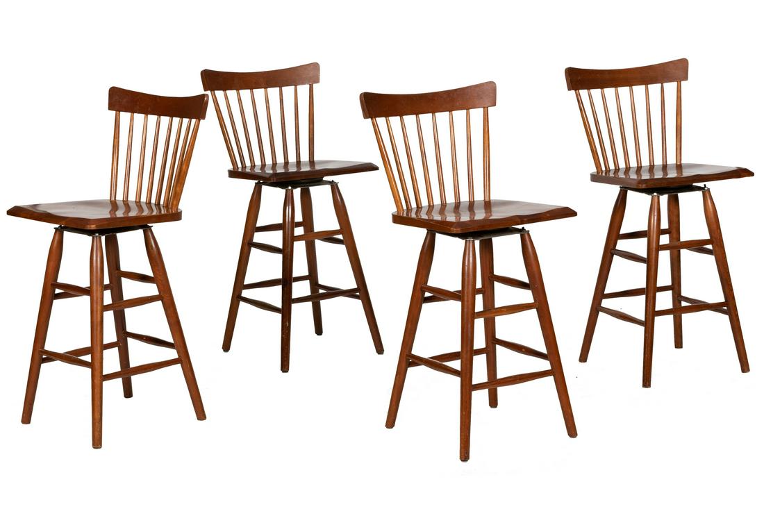 Cherry Swivel Stools - 4 (1 of 3)