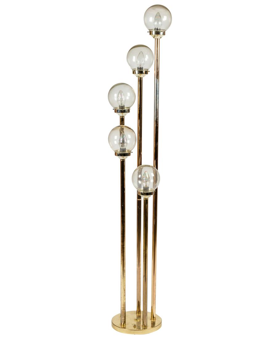 Mid Century Brass Floor Lamp (1 of 3)