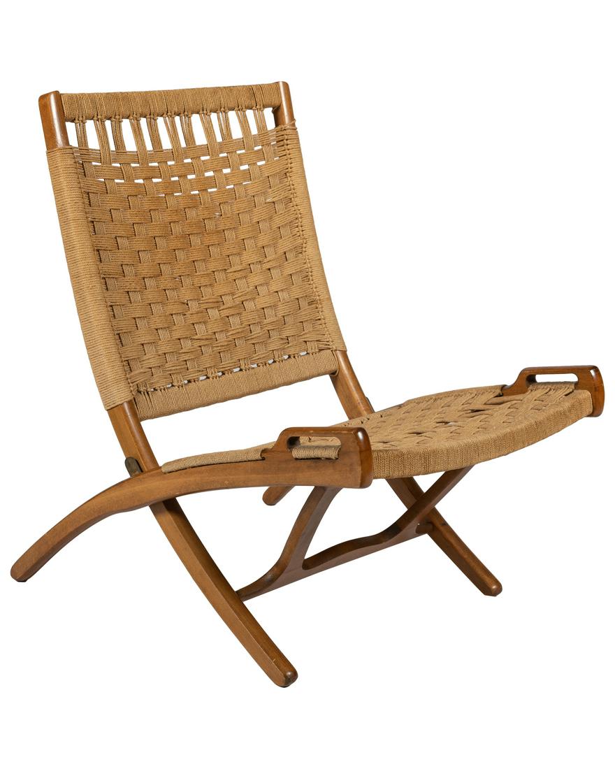 Wegner Style Folding Rope Chair (1 of 3)