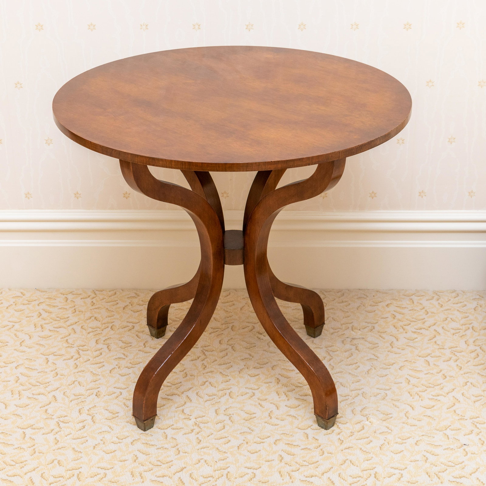 Mahogany Circular Lamp Table (1 of 6)