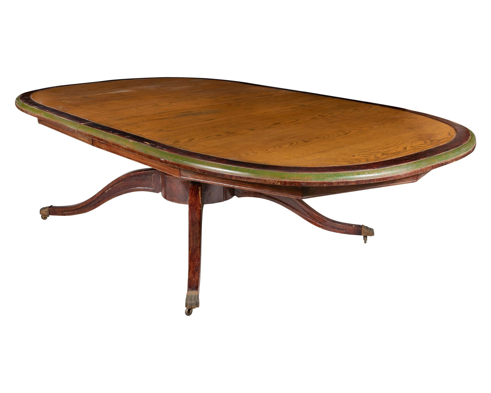 Primitive Oak Pedestal Conference Table (1 of 4)