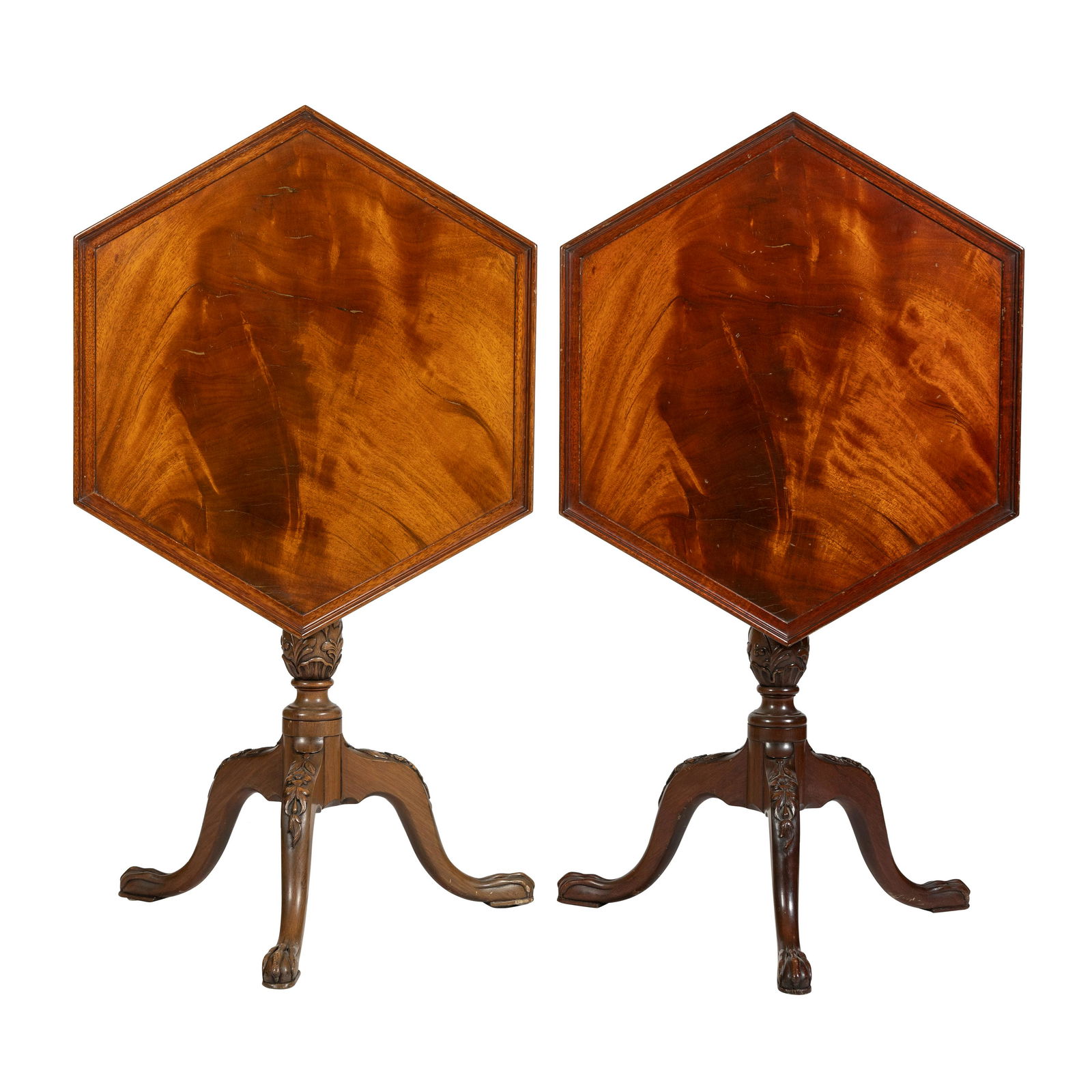 Tilt Top Mahogany Tables - Pair (1 of 4)