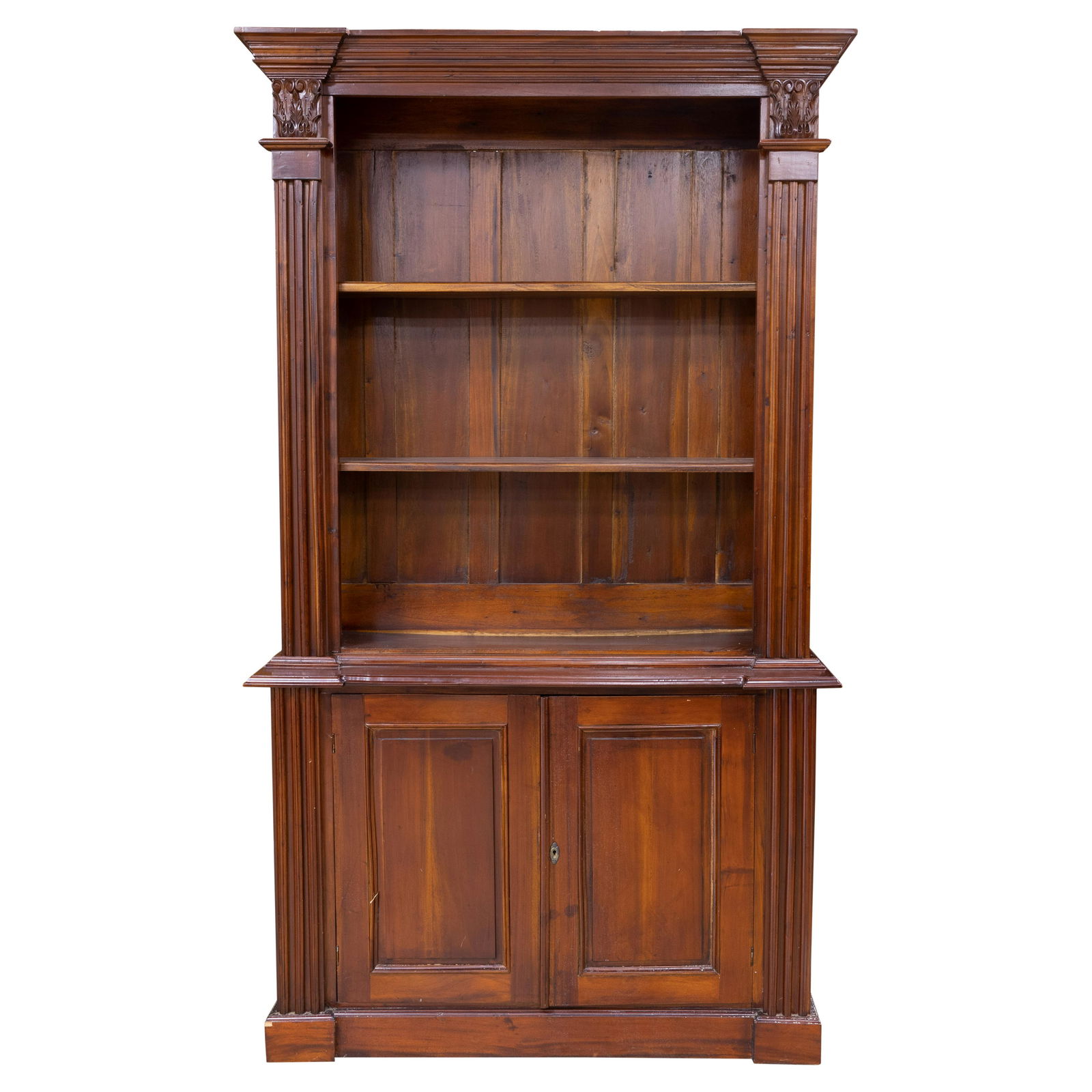 Two Part Mahogany Bookcase (1 of 4)