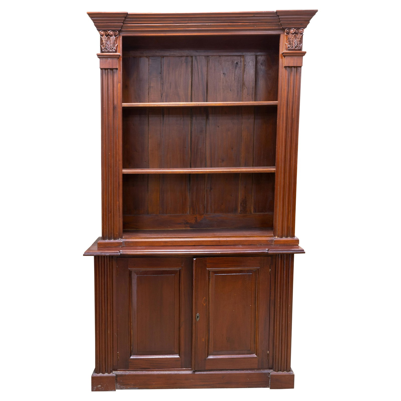 Two Part Mahogany Bookcase (1 of 3)
