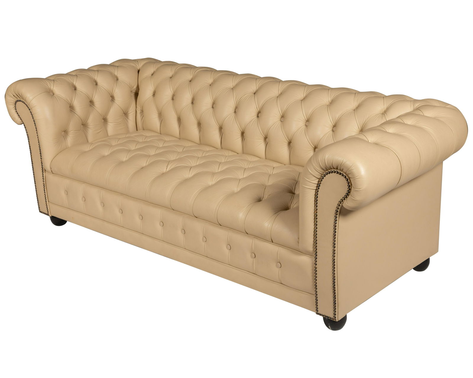 Chesterfield Tufted Leather Sofa