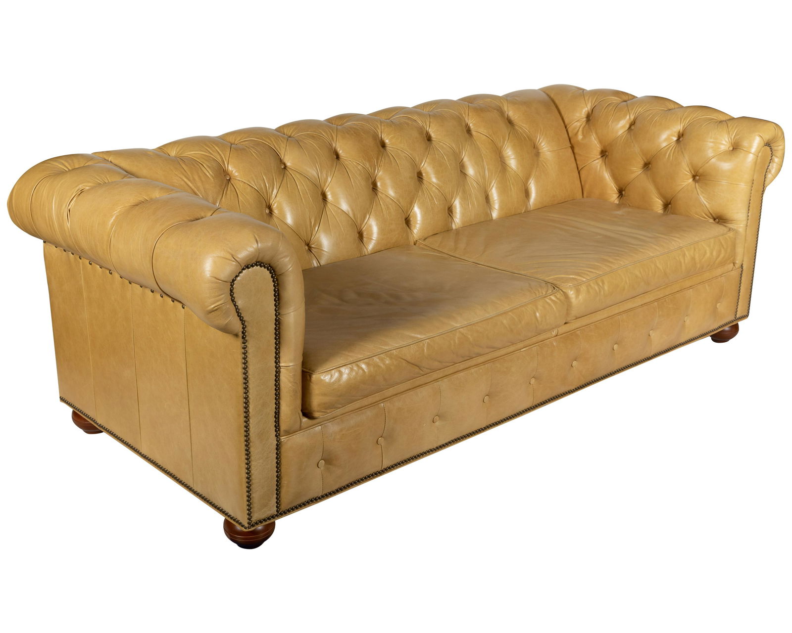 Chesterfield - Leather Sofa Bed (1 of 5)