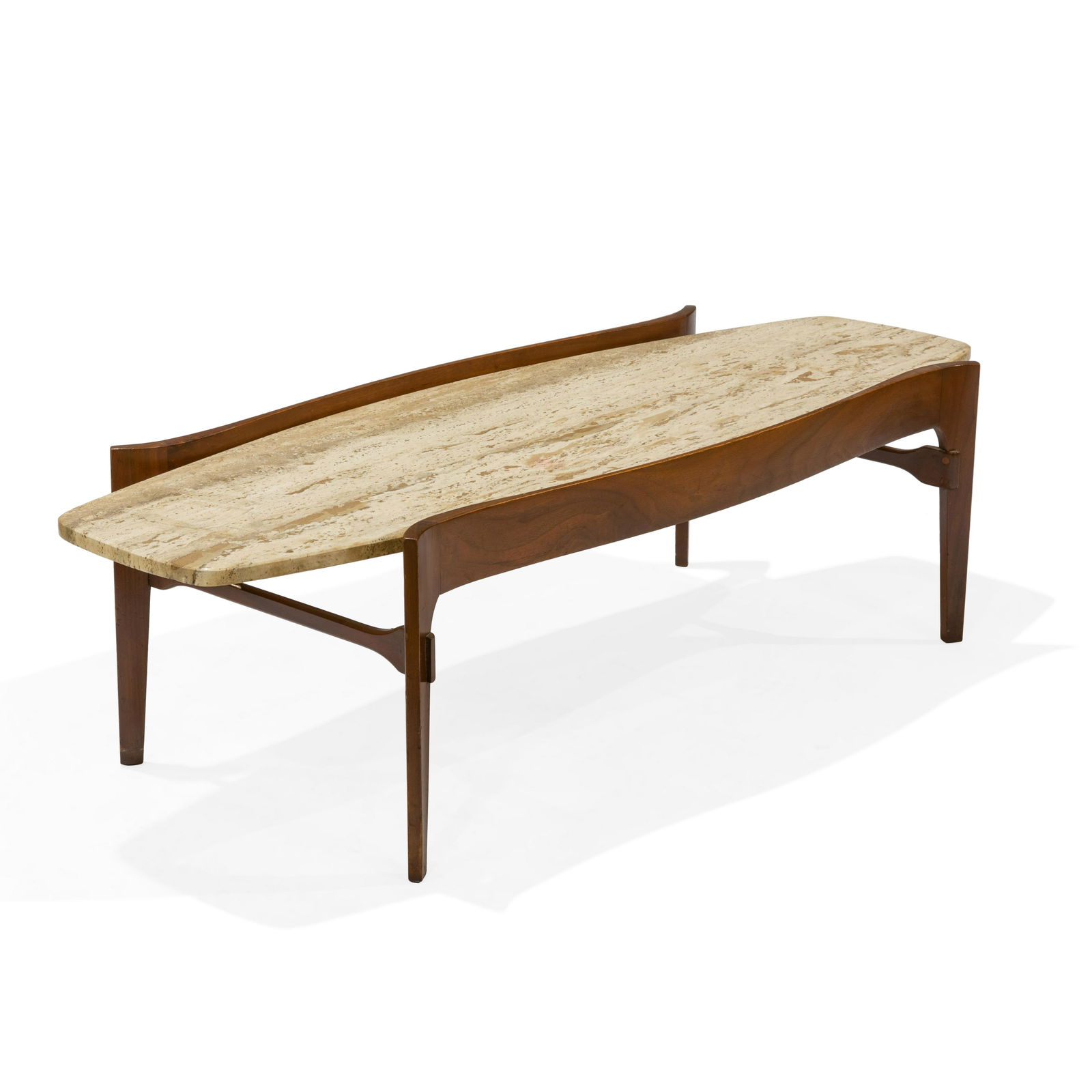 Bertha Schaefer - Travertine Coffee Table (1 of 3)