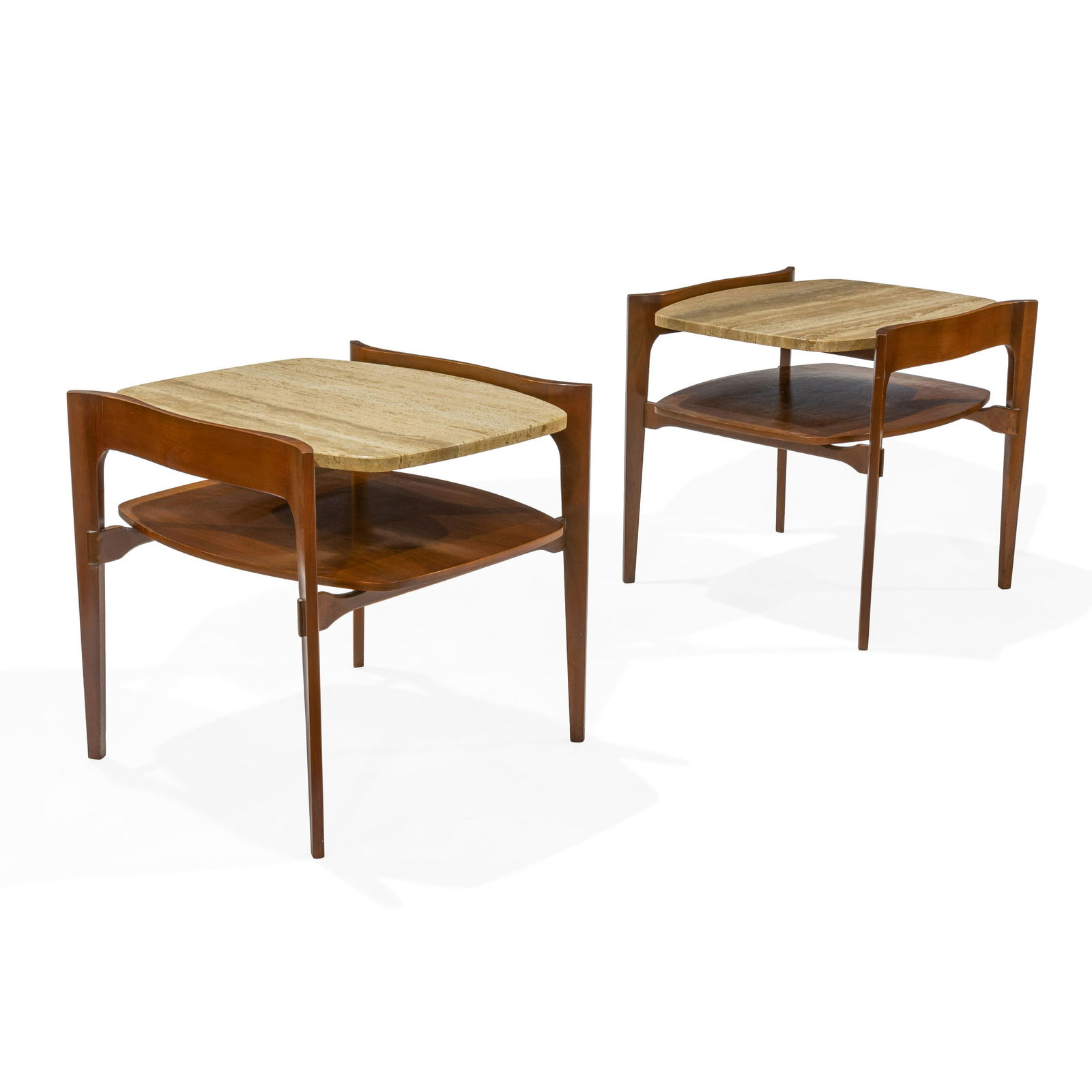 Bertha Schaefer - Travertine End Tables (1 of 2)