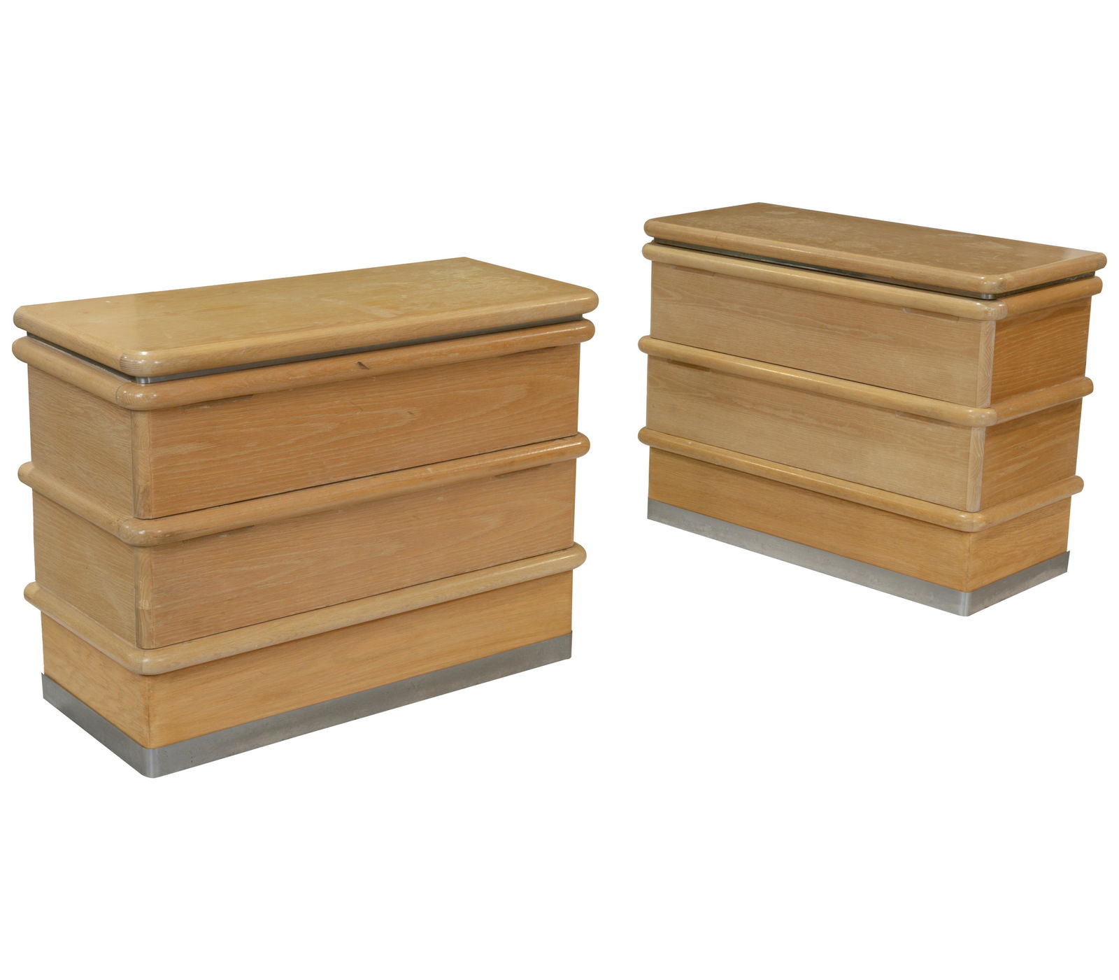 Jay Spectre - Nightstands: Description - Jay Spectre pair of nightstands. Dimensions - 28" x 36" x 16"