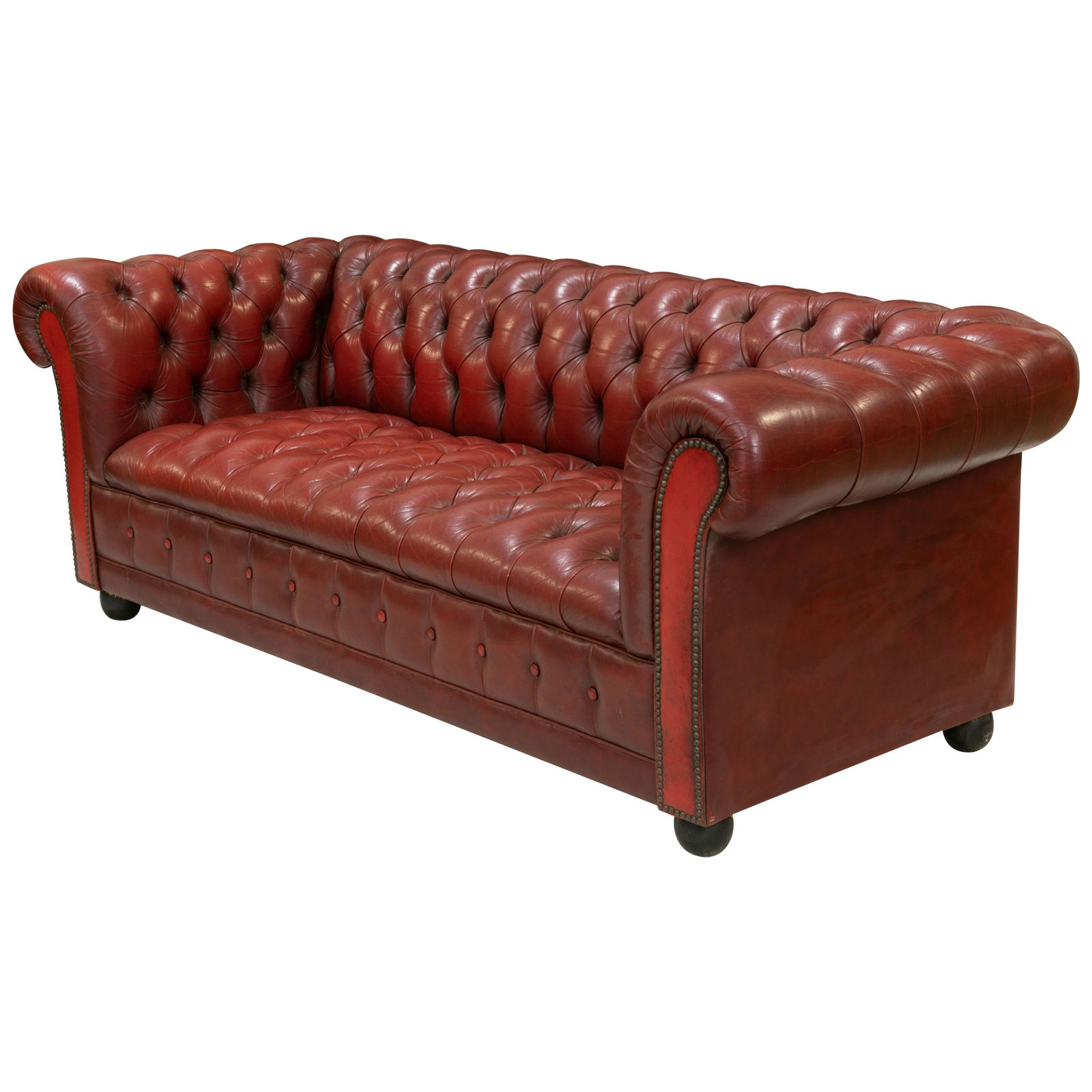 Chesterfield Leather Sofa (1 of 4)