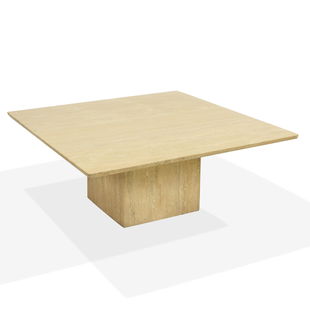 Travertine Marble Plinth Coffee Table Mar 28 2019 Regency Auction House In Nj